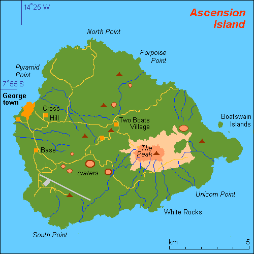 Ascension Island Map